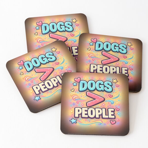 Item preview, DOGS > PEOPLE – Colorful Dog Lover Statement Design designed and sold by SnarkleCo.