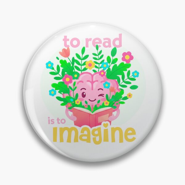 Item preview, To Read Is To Imagine: Cute Blooming Book Lover Brain designed and sold by aurshop.