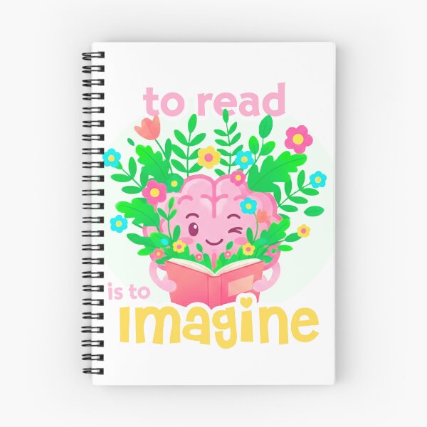 Item preview, To Read Is To Imagine: Cute Blooming Book Lover Brain designed and sold by aurshop.