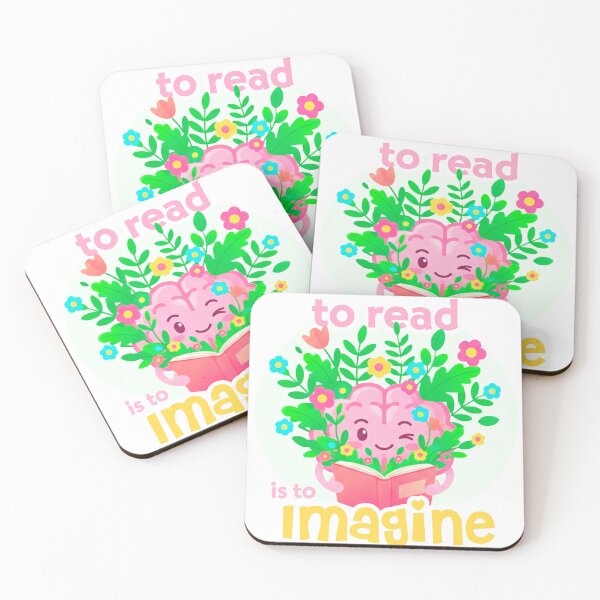 Item preview, To Read Is To Imagine: Cute Blooming Book Lover Brain designed and sold by aurshop.