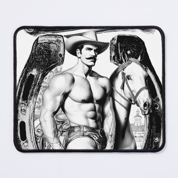Item preview, JOLLY RANCHER gay humor parody Tom of Finland horse ranch farm designed and sold by Pink-Tri-Pix.
