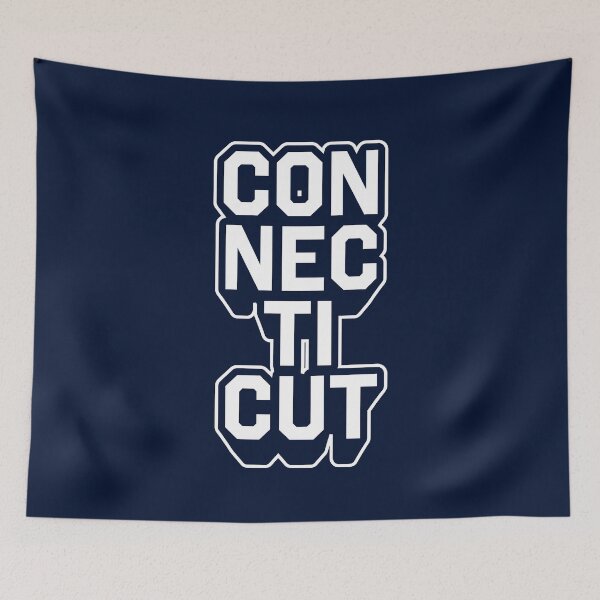 Item preview, Connecticut Retro Varsity - Hometown Pride & Streetwear Block Typography designed and sold by MZS Studio.