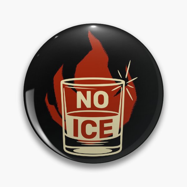 Item preview, No Ice – Whiskey Glass Cocktail Graphic designed and sold by CocktailCadre.