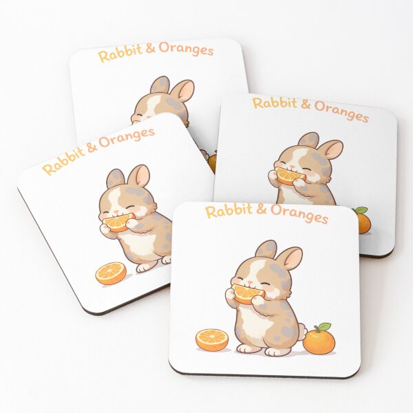 Item preview, Rabbit & Oranges Cute Bunny designed and sold by Honey-Pastel.