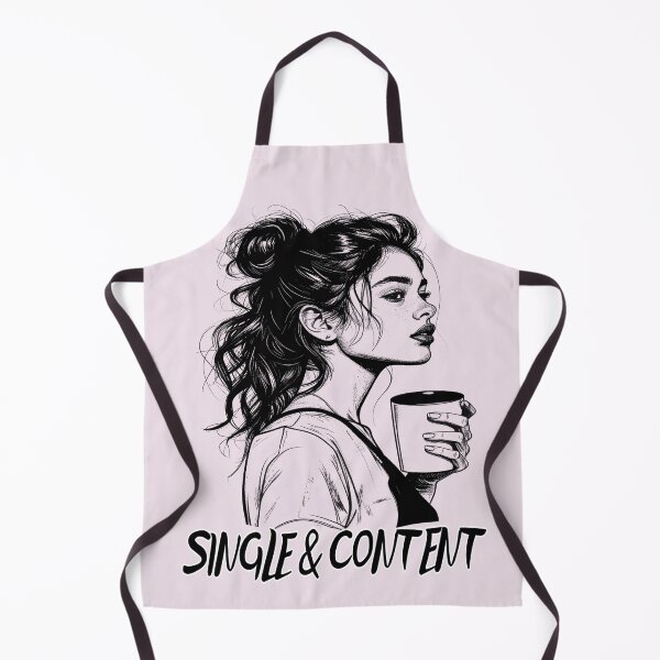 Item preview, Happily single, content and free designed and sold by LiskoDesign.