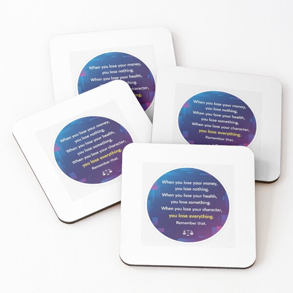 Item preview, Lose Character Lose Everything Wisdom Quote Sticker designed and sold by Scro-Ciob-Shop.