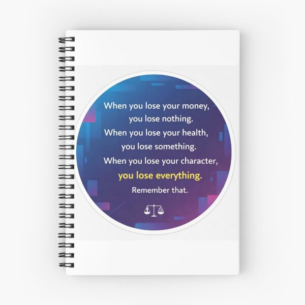 Item preview, Lose Character Lose Everything Wisdom Quote Sticker designed and sold by Nicolae-SCROCIOB-Shop.