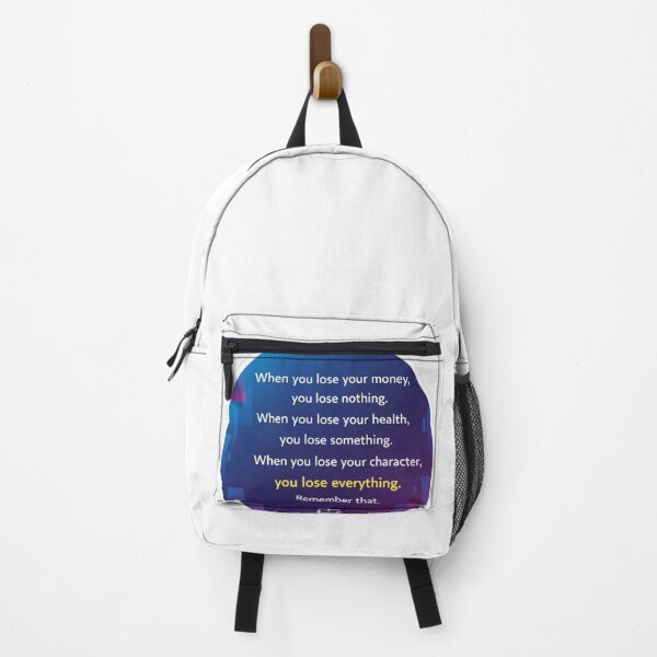 Item preview, Lose Character Lose Everything Wisdom Quote Sticker designed and sold by Scro-Ciob-Shop.