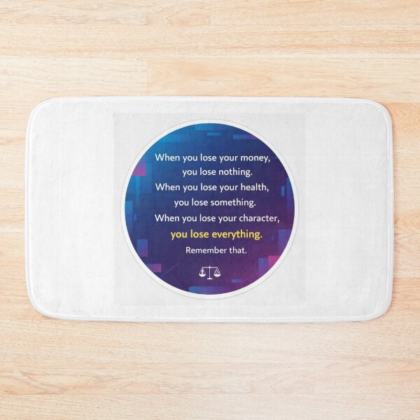 Item preview, Lose Character Lose Everything Wisdom Quote Sticker designed and sold by Scro-Ciob-Shop.