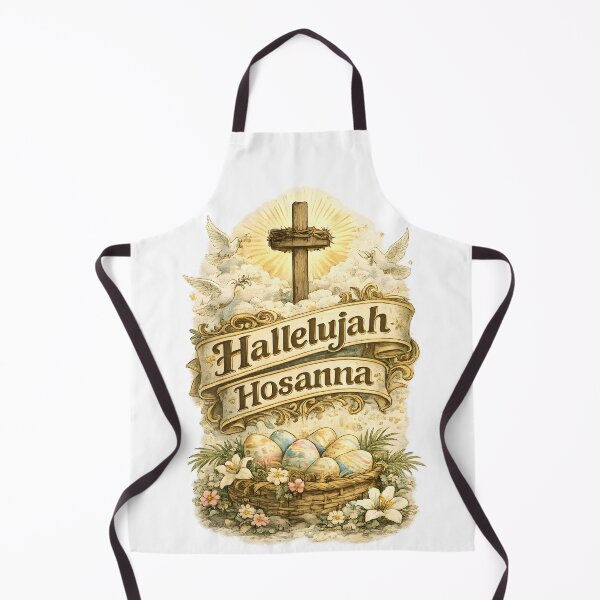 Item preview, Vintage Christian Easter Hallelujah Hosanna Cross and Doves designed and sold by Supergrafix07.