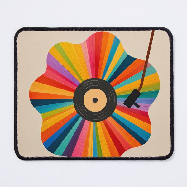 Item preview, Retro Vinyl Record Sunburst Mid Century Art designed and sold by Cine8.