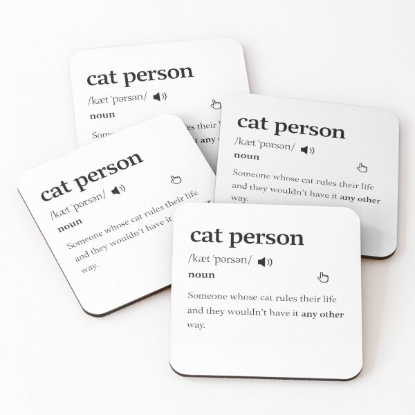 Item preview, Cat Person Definition Funny Dictionary Cat Rules designed and sold by AnnDesignStudio.
