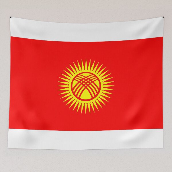 Item preview, Classic Kyrgyzstan National Flag - Kyrgyz Pride & Nomadic Heritage designed and sold by NTGUILTY.