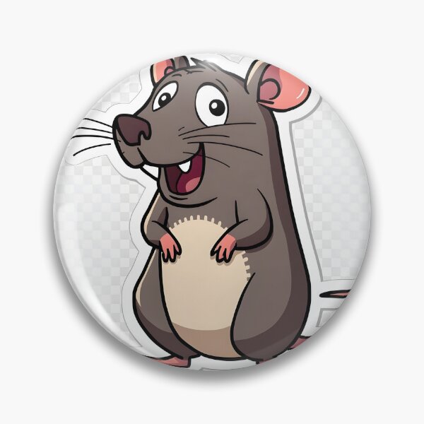 Item preview, Cute Cartoon Rat Sticker | Funny Mouse Character designed and sold by Teewave-Ashish.