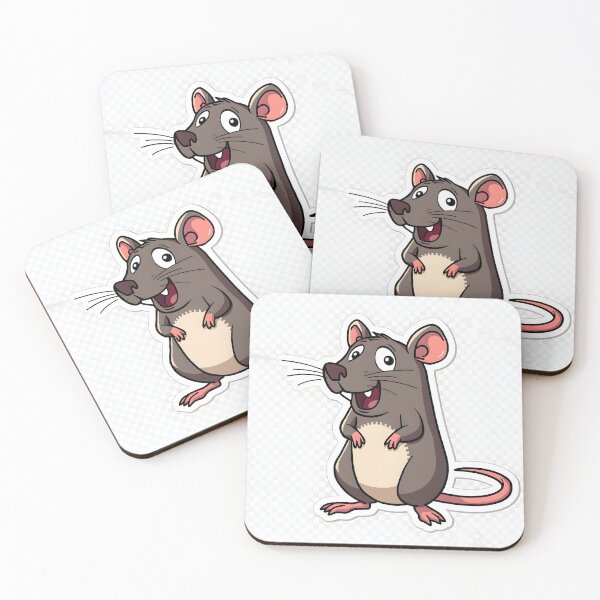 Item preview, Cute Cartoon Rat Sticker | Funny Mouse Character designed and sold by Teewave-Ashish.