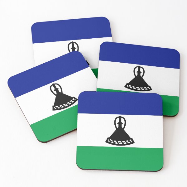 Item preview, Classic Lesotho National Flag - Basotho Pride & Mountain Kingdom Heritage designed and sold by NTGUILTY.