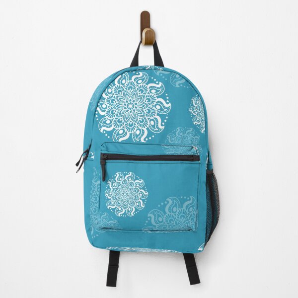 Item preview, Floral Mandala in Aquamarine Blue designed and sold by Free-Spirit-Meg.
