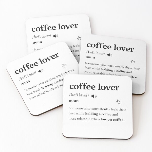 Item preview, Coffee Lover Definition Funny Dictionary Holding Coffee designed and sold by AnnDesignStudio.