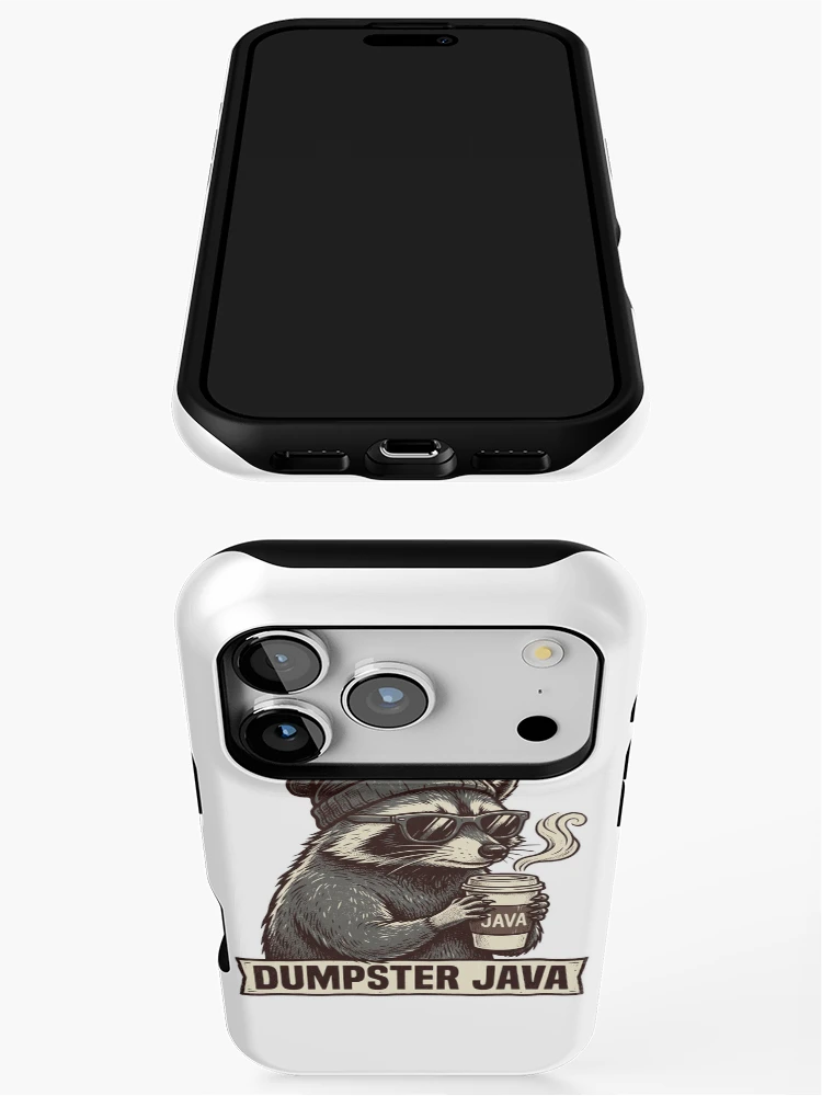 Thumbnail 3 of 4, iPhone Case, Dumpster Java designed and sold by JavaJokeTees.
