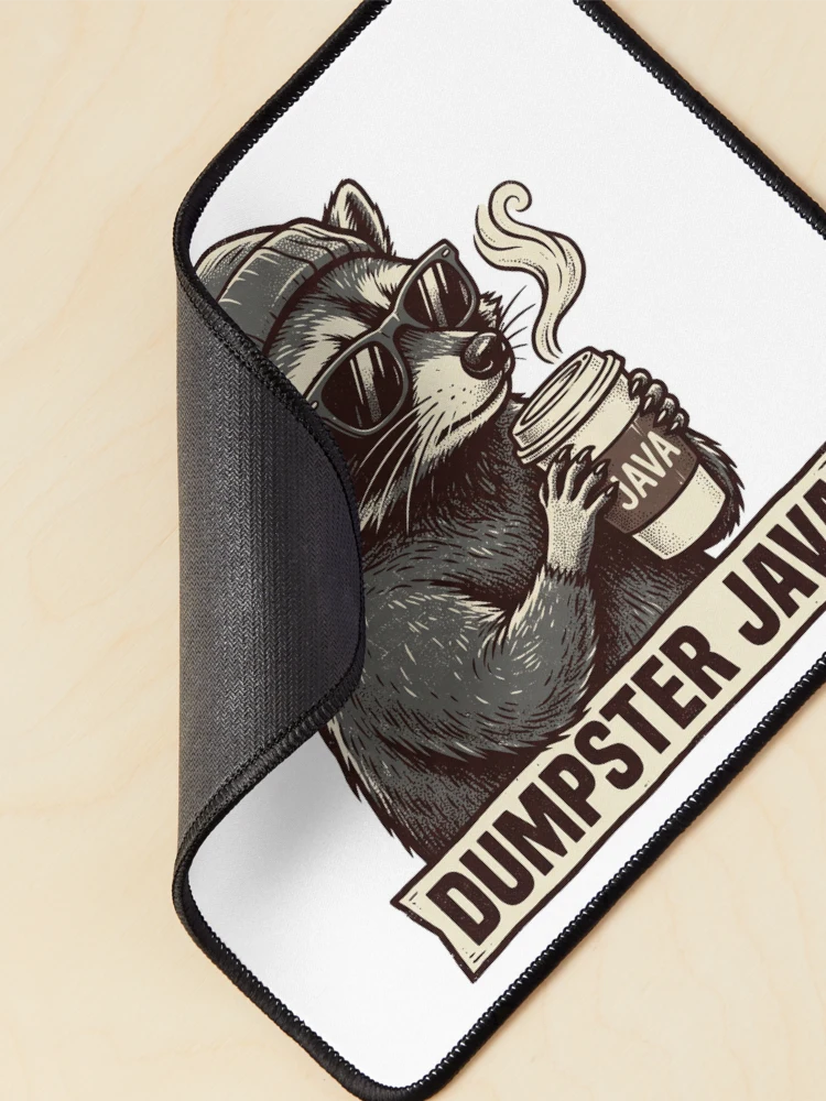 Thumbnail 2 of 5, Mouse Pad, Dumpster Java designed and sold by JavaJokeTees.