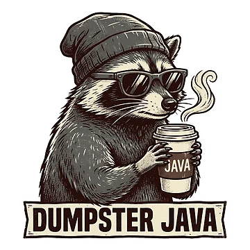 Artwork thumbnail, Dumpster Java by JavaJokeTees