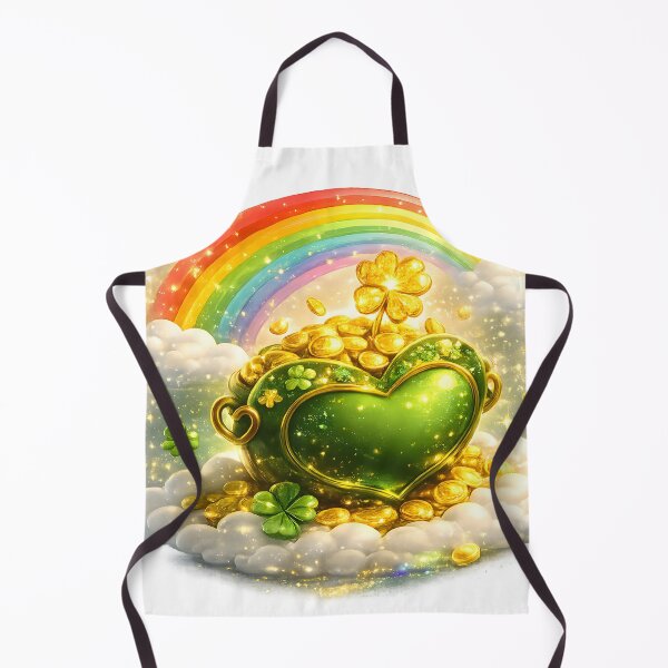 Item preview, Lucky Heart Pot of Gold 3D St Patricks Day Rainbow designed and sold by Inkoro.