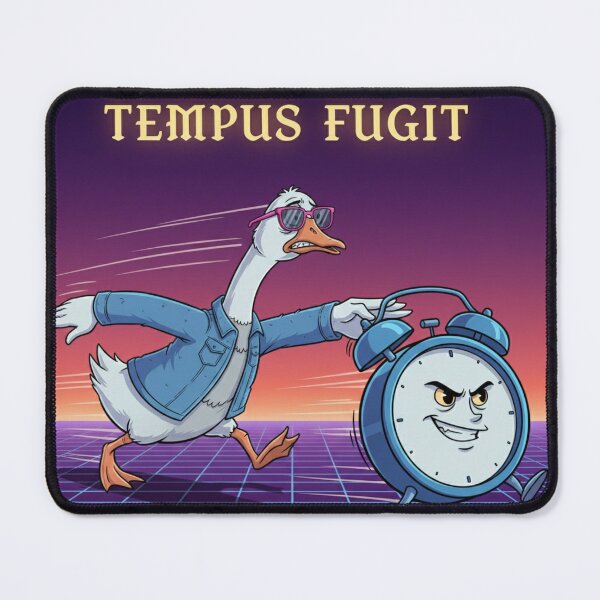 Item preview, Tempus Fugit Time Flies Retro Art designed and sold by crazygoose30.
