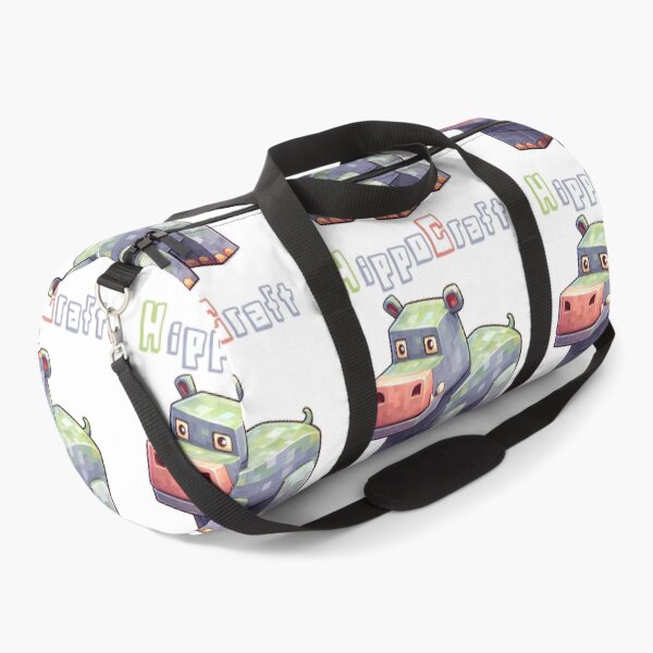 Item preview, HippopoCraft Minecraft Hippo - Cute Blocky Lego Style Art Print designed and sold by DesignArtist.ia.