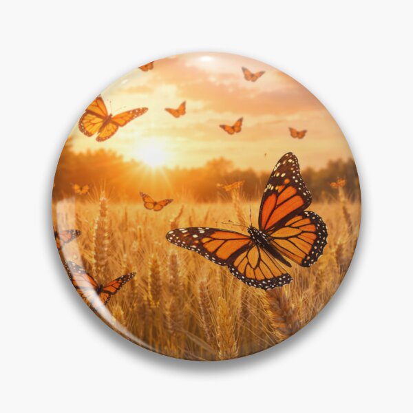 Item preview, Monarch Butterflies Over Golden Field designed and sold by JuViRo.