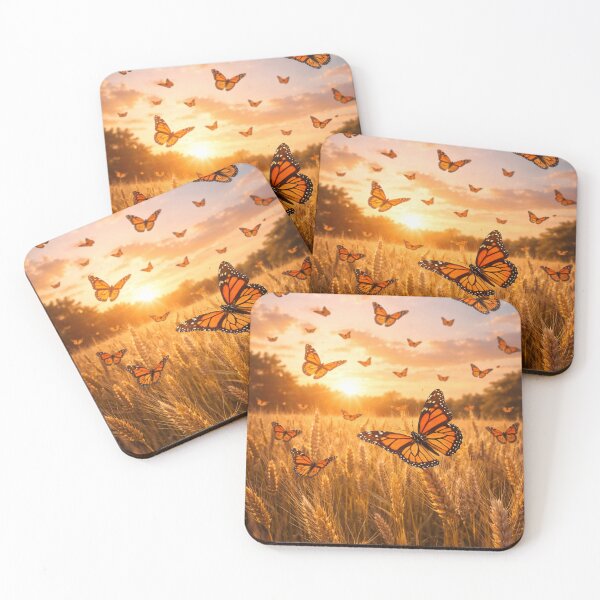 Item preview, Monarch Butterflies Over Golden Field designed and sold by JuViRo.