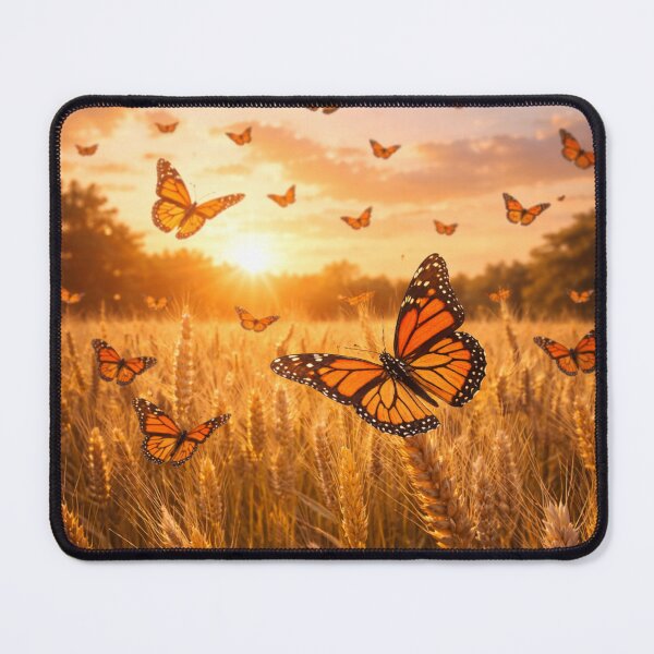 Item preview, Monarch Butterflies Over Golden Field designed and sold by JuViRo.