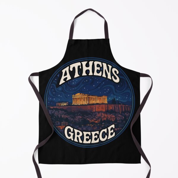 Item preview, Athens Greece Night Trippy Art Travel designed and sold by TomFrontierArt.