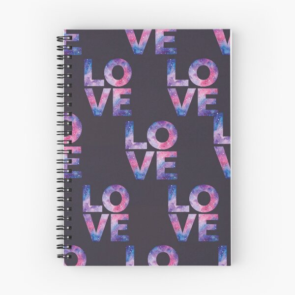Item preview, Nebula Galaxy Love Watercolor Typographic Seamless Pattern designed and sold by DGtaLrtcom.