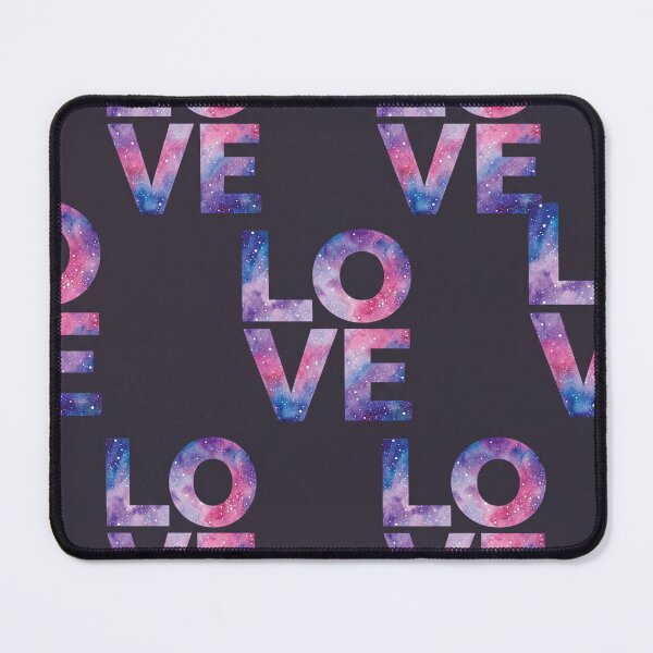 Item preview, Nebula Galaxy Love Watercolor Typographic Seamless Pattern designed and sold by DGtaLrtcom.