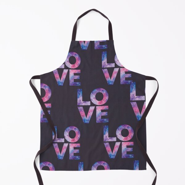 Item preview, Nebula Galaxy Love Watercolor Typographic Seamless Pattern designed and sold by DGtaLrtcom.