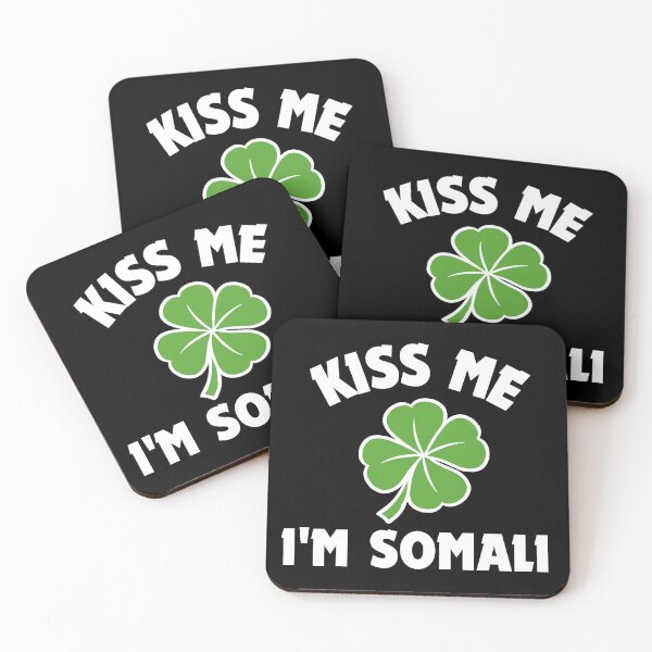 Item preview, Kiss Me I'm Somali St. Patrick's Day Funny Irish Somalia  designed and sold by ZACK ART.