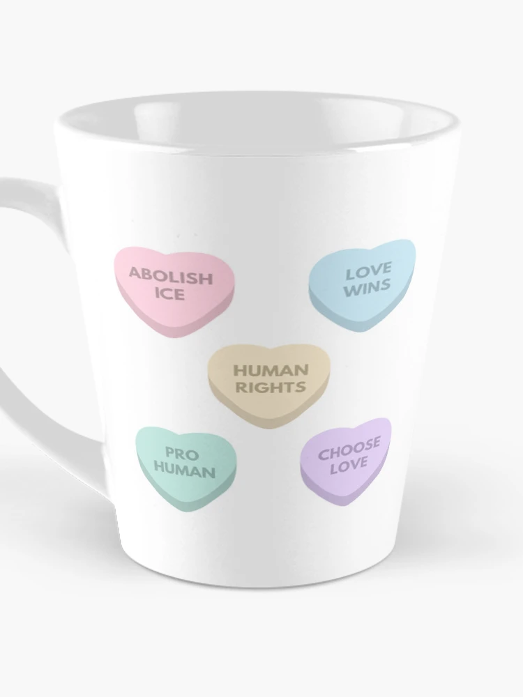 Thumbnail 3 of 4, Coffee Mug, Candy Hearts Pro Rights designed and sold by Keeping Art Heavenly.