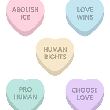 Artwork thumbnail, Candy Hearts Pro Rights by Keeping Art Heavenly