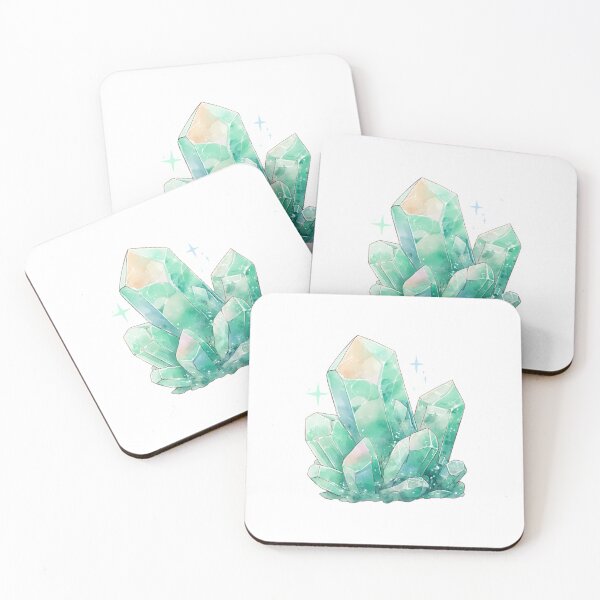 Item preview, Teal Watercolor Crystals designed and sold by MendaciousMina.