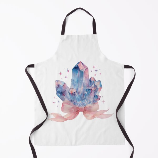 Item preview, Blue purple and pink Watercolor Crystals with pink bow designed and sold by MendaciousMina.