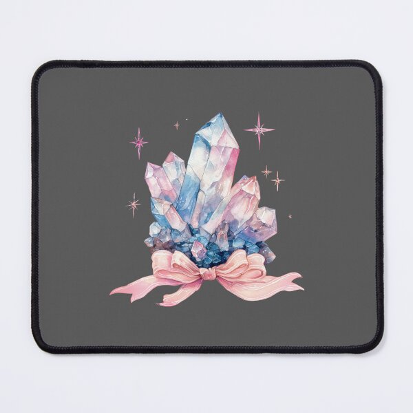 Item preview, Blue purple and pink Watercolor Crystals with pink bow designed and sold by MendaciousMina.