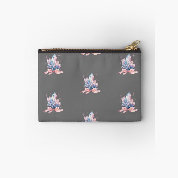 Item preview, Blue purple and pink Watercolor Crystals with pink bow designed and sold by MendaciousMina.
