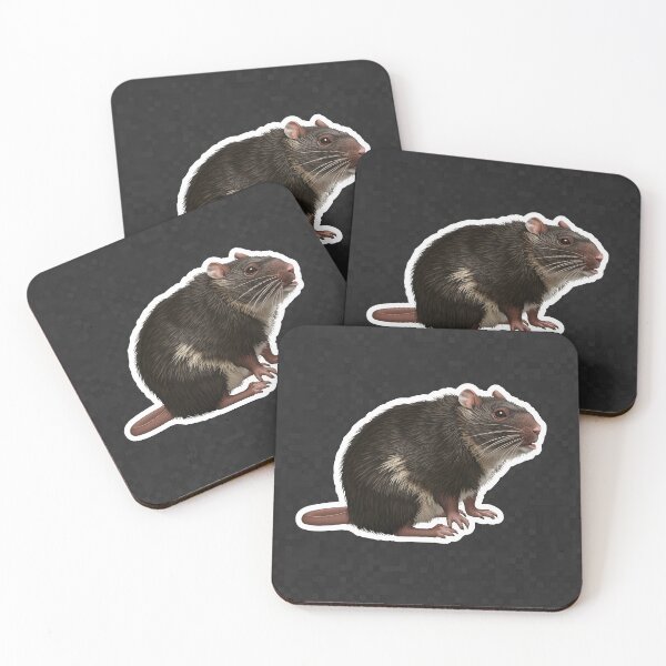 Item preview, Dark Brown Rat Sticker | Detailed Animal Design designed and sold by Teewave-Ashish.