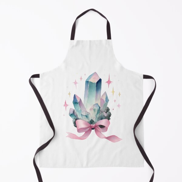 Item preview, Teal purple and pink Watercolor Crystals with pink bow designed and sold by MendaciousMina.