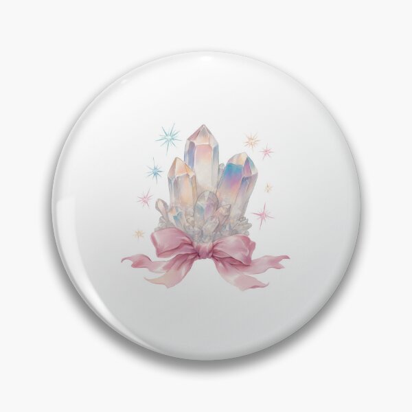 Item preview, Blue purple and pink Watercolor Crystals with pink bow designed and sold by MendaciousMina.