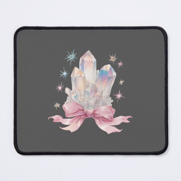 Item preview, Blue purple and pink Watercolor Crystals with pink bow designed and sold by MendaciousMina.
