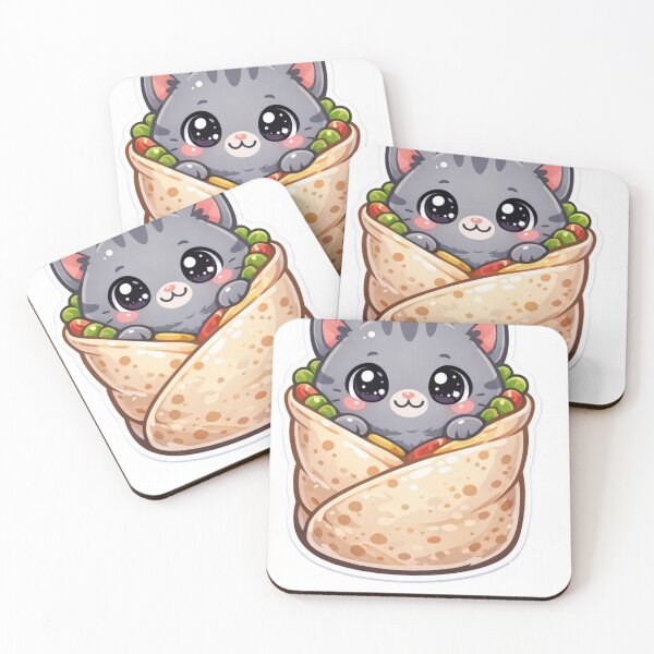Item preview, Cute Kitten in a Burrito designed and sold by PassionforLove.