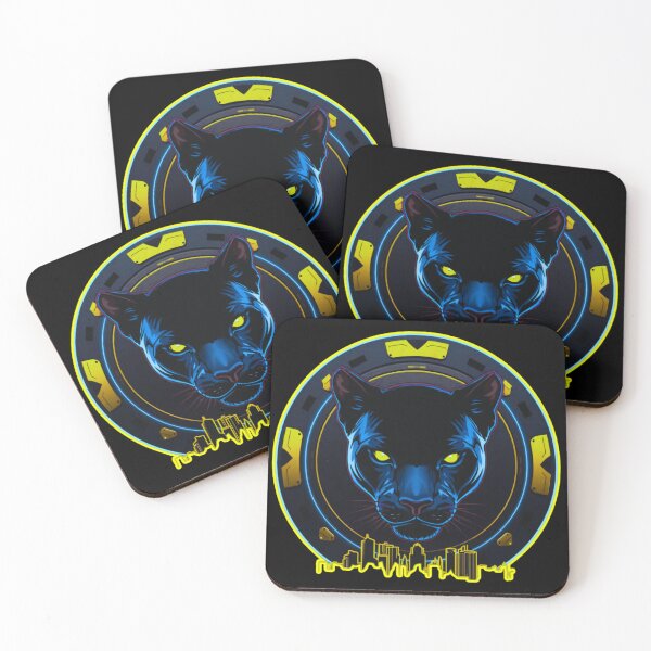 Item preview, Neon Panther Casino Emblem – Silent Urban Winner designed and sold by GreennieArt.
