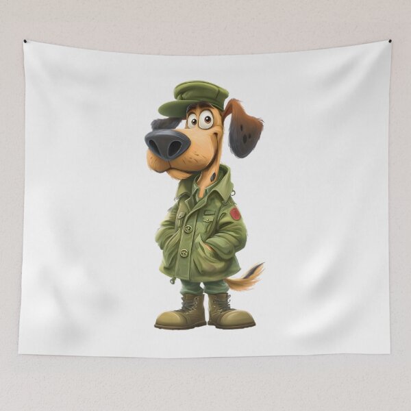 Item preview, Military Dog designed and sold by Retro Whimsy.