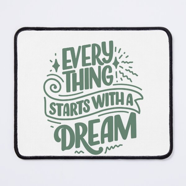 Item preview, Inspirational Dream Quote Collection - Green Typography Floral & Minimalist Poster Set designed and sold by Tamer ⭐⭐⭐⭐⭐.